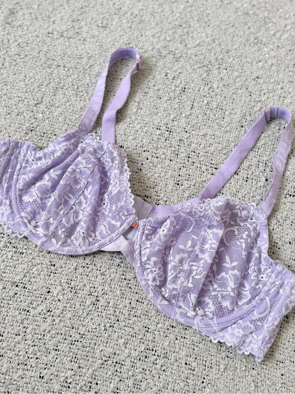 Savage X Fenty Lavender Lace Underwire Bra 44 D